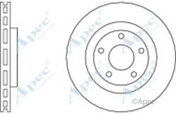 APEC BRAKING DSK2638 Тормозной диск