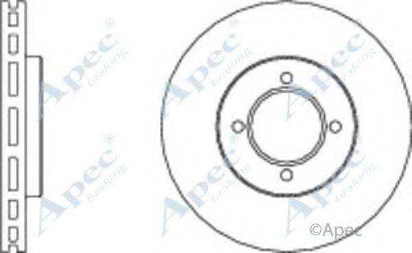 APEC BRAKING DSK371 Тормозной диск