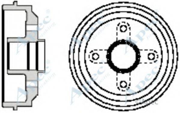 APEC BRAKING DRM9142 Тормозной барабан