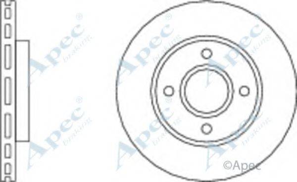 APEC BRAKING DSK815 Тормозной диск