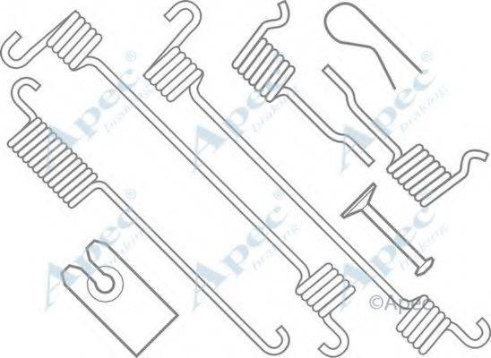 APEC BRAKING KIT807 Комплектующие, тормозная колодка