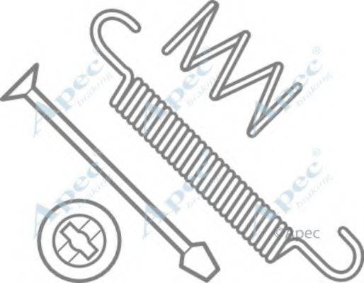 APEC BRAKING KIT969 Комплектующие, тормозная колодка