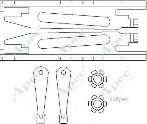 APEC BRAKING ADB3011 Система тяг и рычагов, тормозная система