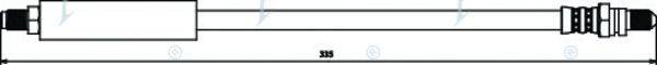APEC BRAKING HOS3059 Тормозной шланг