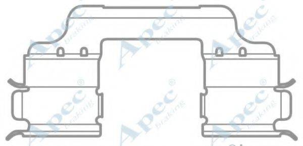 APEC BRAKING KIT1035 Комплектующие, тормозные колодки