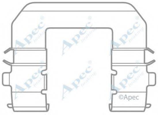 APEC BRAKING KIT1038 Комплектующие, тормозные колодки