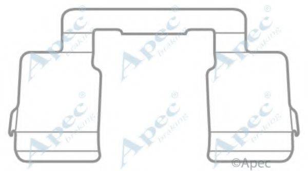 APEC BRAKING KIT1049 Комплектующие, тормозные колодки