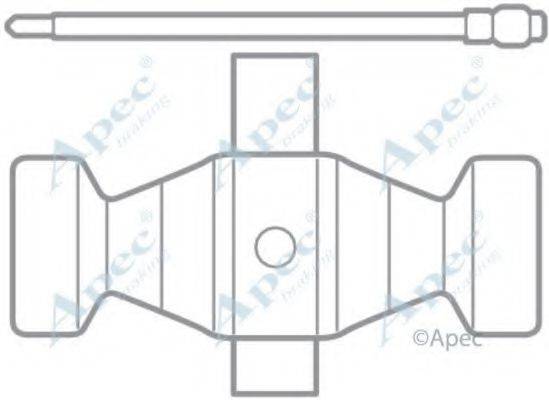 APEC BRAKING KIT1054 Комплектующие, тормозные колодки