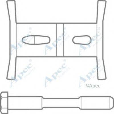 APEC BRAKING KIT1069 Комплектующие, тормозные колодки