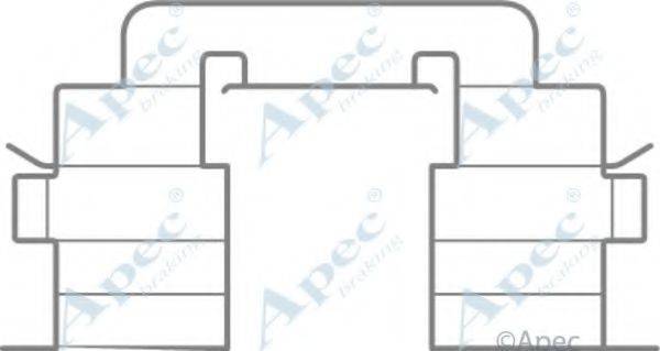 APEC BRAKING KIT1071 Комплектующие, тормозные колодки