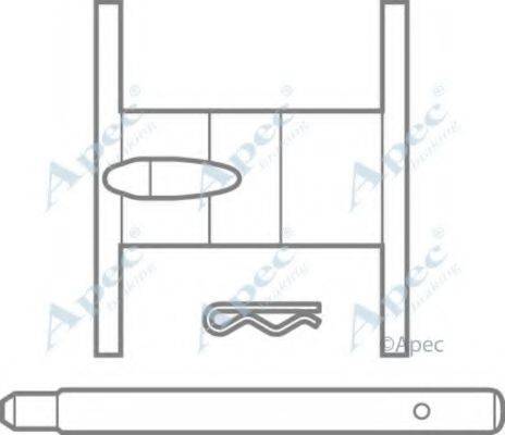 APEC BRAKING KIT1072 Комплектующие, тормозные колодки