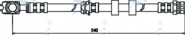 APEC BRAKING HOS3513 Тормозной шланг