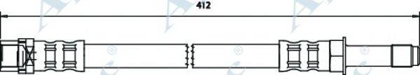 APEC BRAKING HOS3538 Тормозной шланг