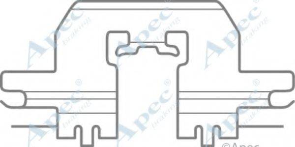 APEC BRAKING KIT1082 Комплектующие, тормозные колодки