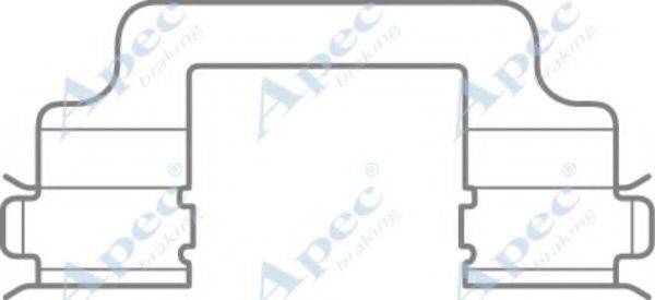 APEC BRAKING KIT1083 Комплектующие, тормозные колодки