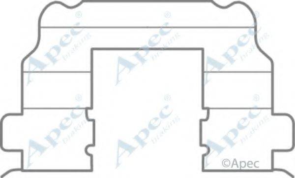 APEC BRAKING KIT1085 Комплектующие, тормозные колодки