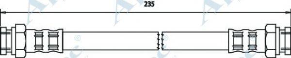 APEC BRAKING HOS3629 Тормозной шланг