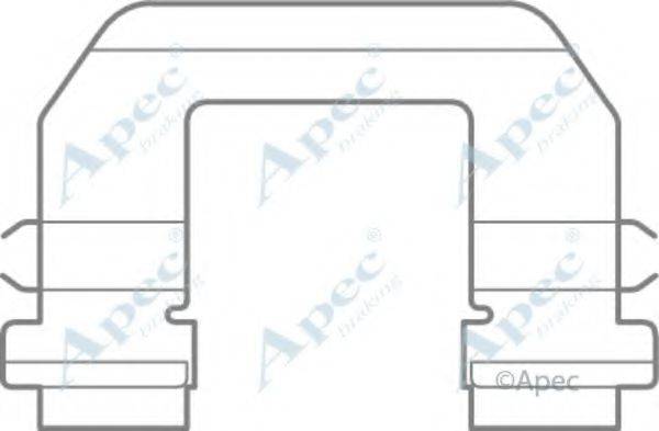 APEC BRAKING KIT1087 Комплектующие, тормозные колодки