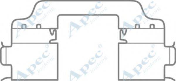 APEC BRAKING KIT1091 Комплектующие, тормозные колодки