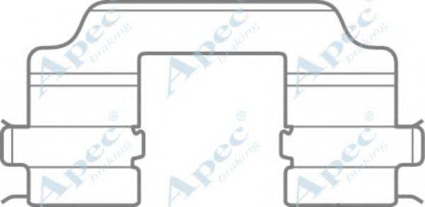 APEC BRAKING KIT1092 Комплектующие, тормозные колодки