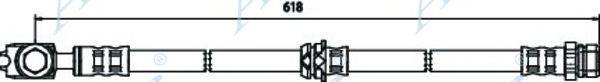 APEC BRAKING HOS3740 Тормозной шланг