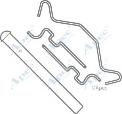 APEC BRAKING KIT1101 Комплектующие, тормозные колодки