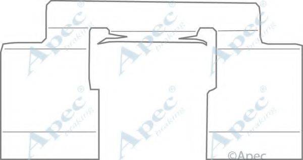 APEC BRAKING KIT1107 Комплектующие, тормозные колодки