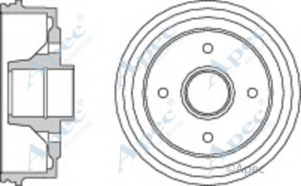 APEC BRAKING DRM9168 Тормозной барабан