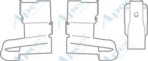 APEC BRAKING KIT1113 Комплектующие, тормозные колодки