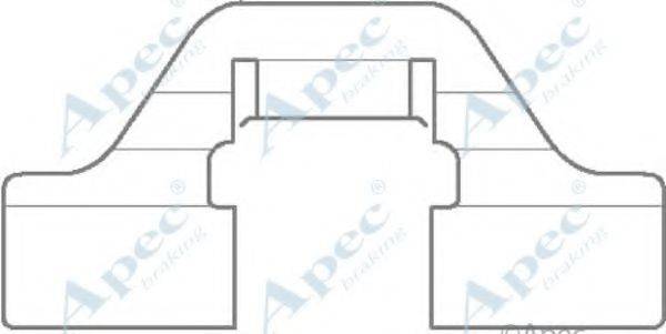 APEC BRAKING KIT1115 Комплектующие, тормозные колодки