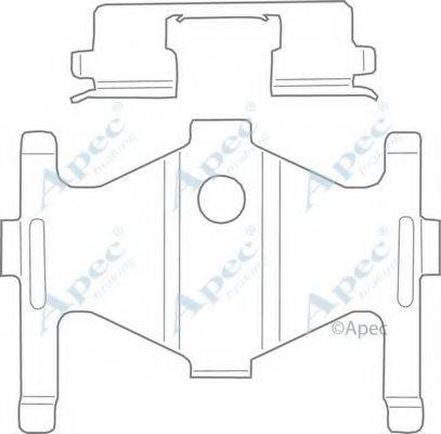 APEC BRAKING KIT1123 Комплектующие, тормозные колодки