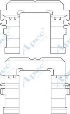 APEC BRAKING KIT1126 Комплектующие, тормозные колодки