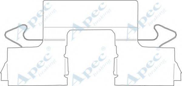 APEC BRAKING KIT1153 Комплектующие, тормозные колодки