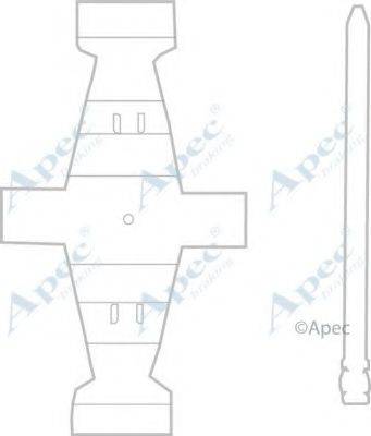 APEC BRAKING KIT1169 Комплектующие, тормозные колодки