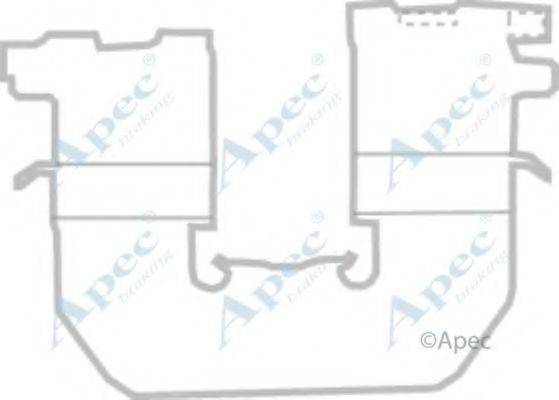 APEC BRAKING KIT1173 Комплектующие, тормозные колодки