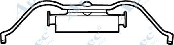 APEC BRAKING KIT1183 Комплектующие, тормозные колодки