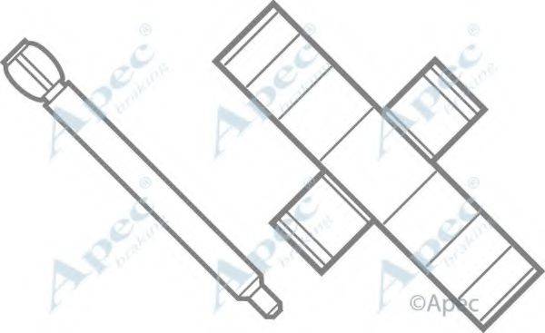 APEC BRAKING KIT222 Комплектующие, тормозные колодки