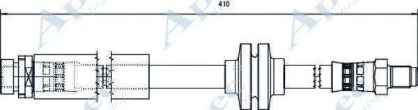 APEC BRAKING HOS4106 Тормозной шланг