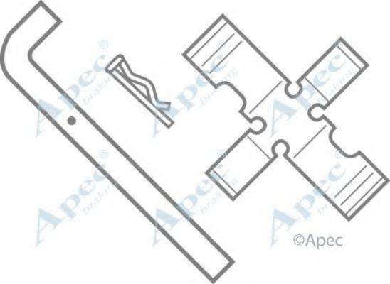 APEC BRAKING KIT287 Комплектующие, тормозные колодки