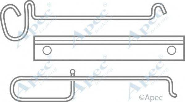APEC BRAKING KIT294 Комплектующие, тормозные колодки