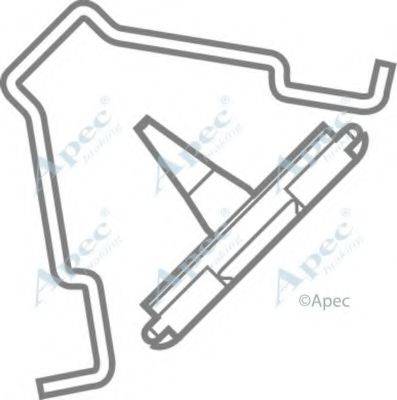 APEC BRAKING KIT307 Комплектующие, тормозные колодки