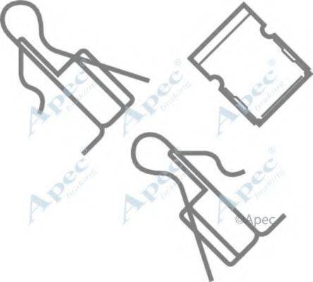 APEC BRAKING KIT308 Комплектующие, тормозные колодки