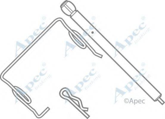 APEC BRAKING KIT313 Комплектующие, тормозные колодки