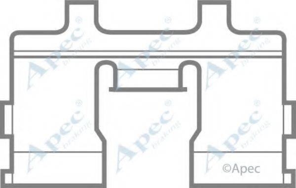 APEC BRAKING KIT404 Комплектующие, тормозные колодки