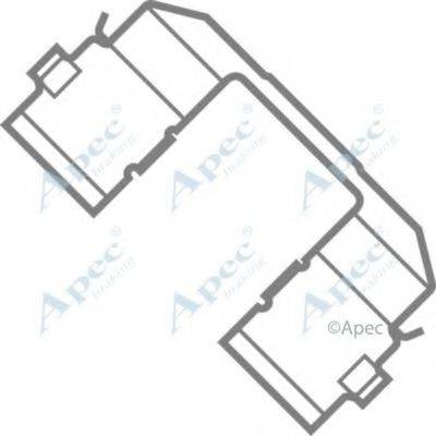 APEC BRAKING KIT421 Комплектующие, тормозные колодки