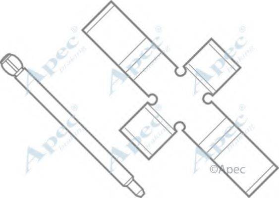 APEC BRAKING KIT439 Комплектующие, тормозные колодки