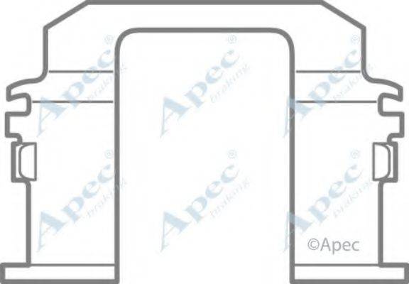 APEC BRAKING KIT447 Комплектующие, тормозные колодки