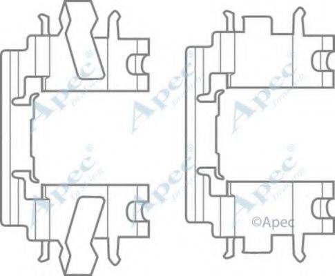 APEC BRAKING KIT451 Комплектующие, тормозные колодки