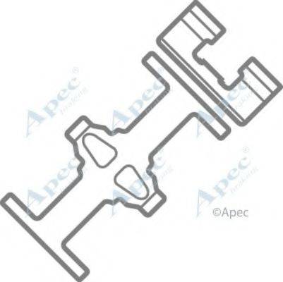 APEC BRAKING KIT514 Комплектующие, тормозные колодки