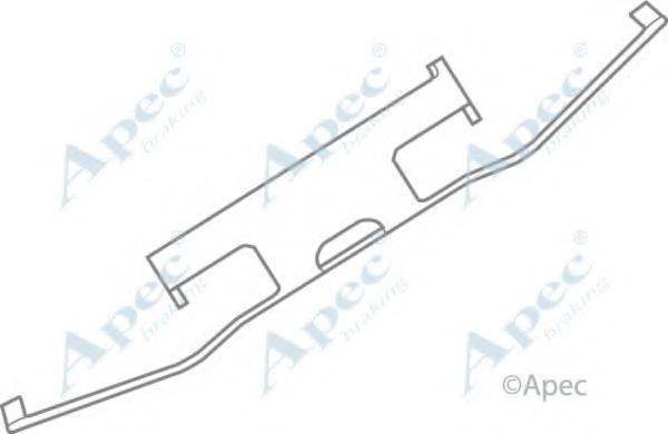 APEC BRAKING KIT521 Комплектующие, тормозные колодки